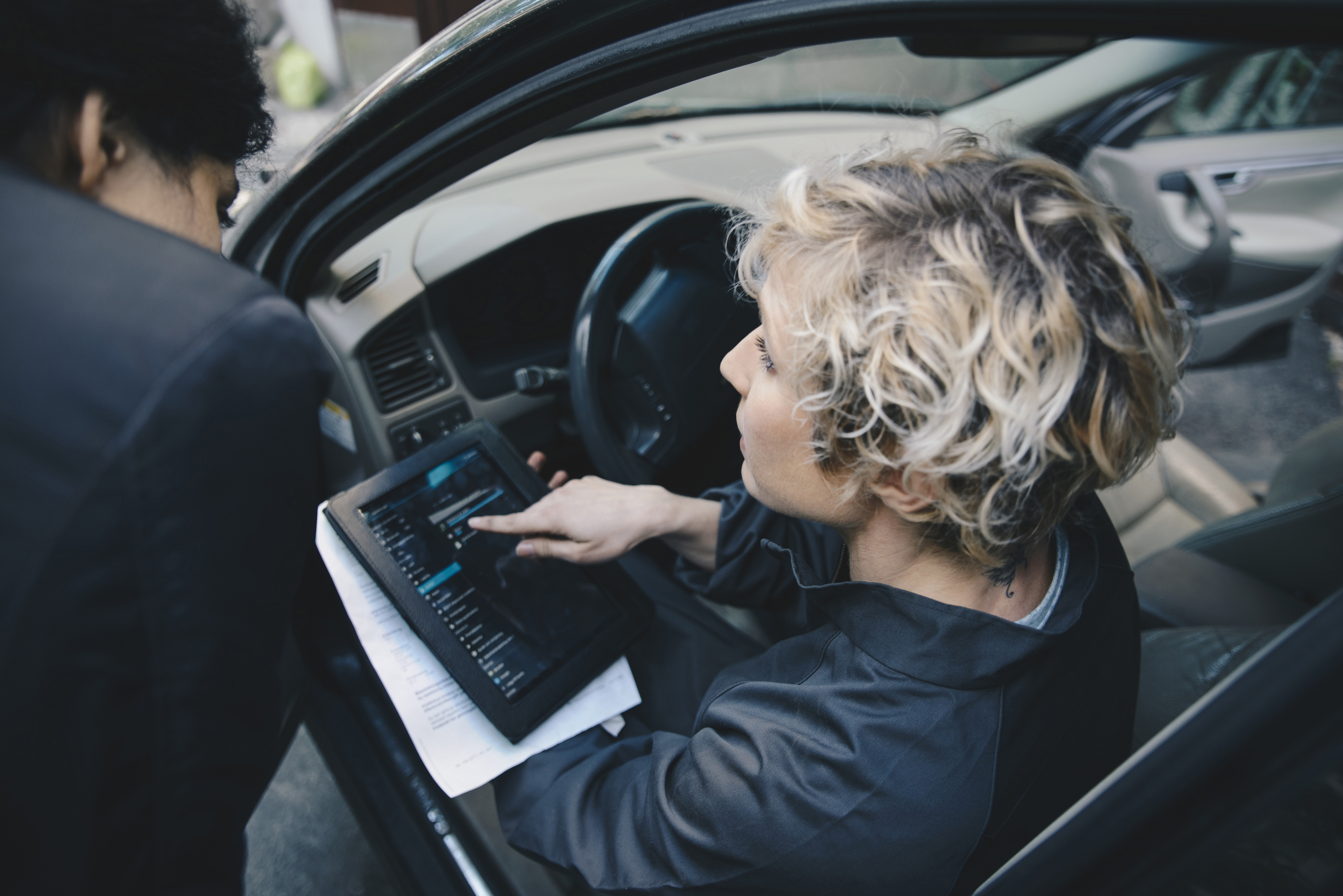 Munich - Woman in car