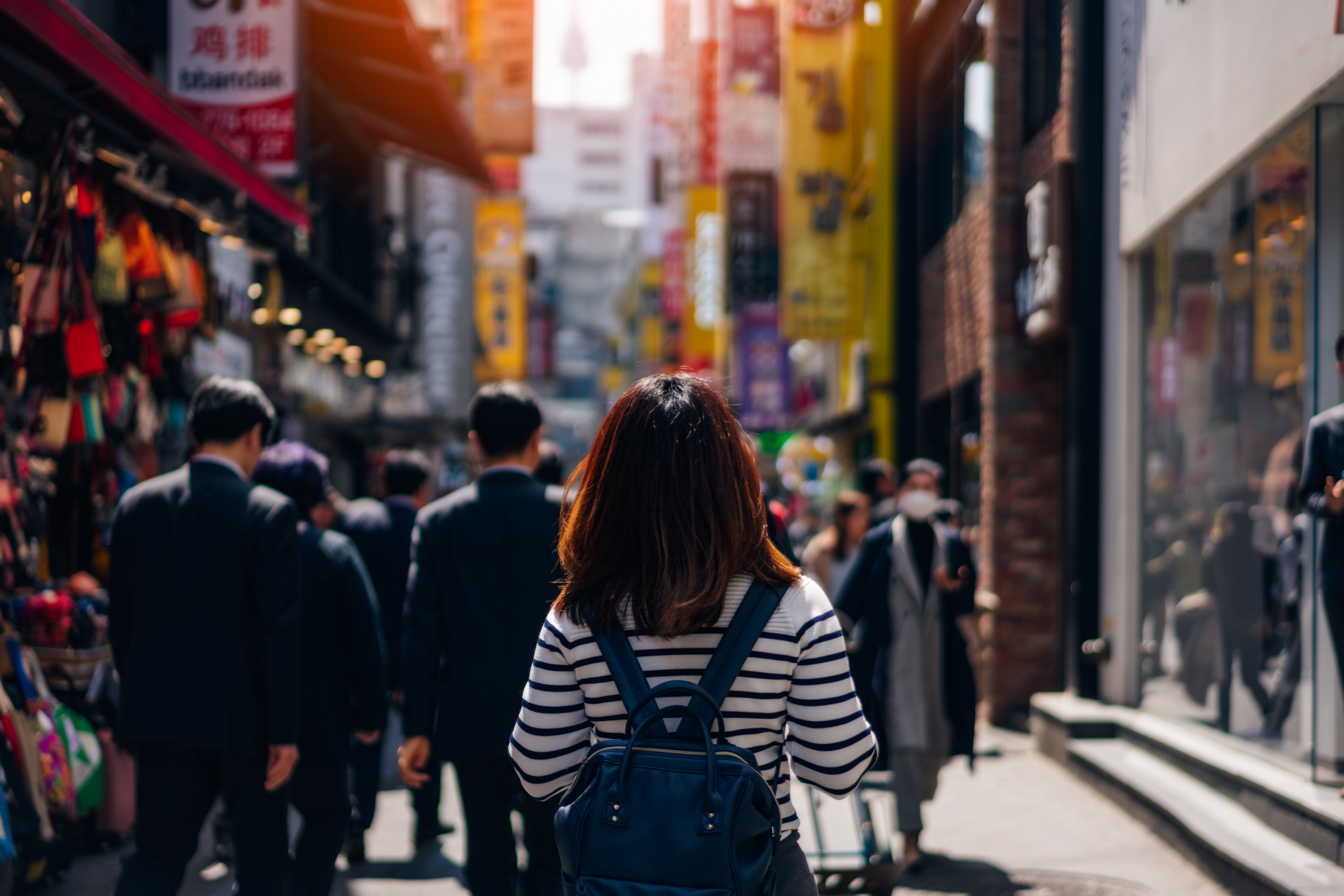 Seoul - Woman walking in city